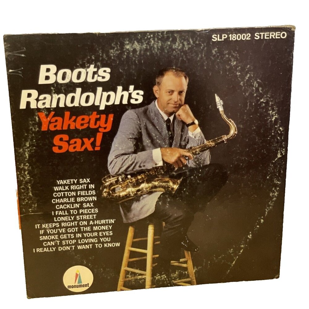 Boots Randolph's Yakety Sax! (Vinyl, 1963) Monument SLP-18002 Good LP Record